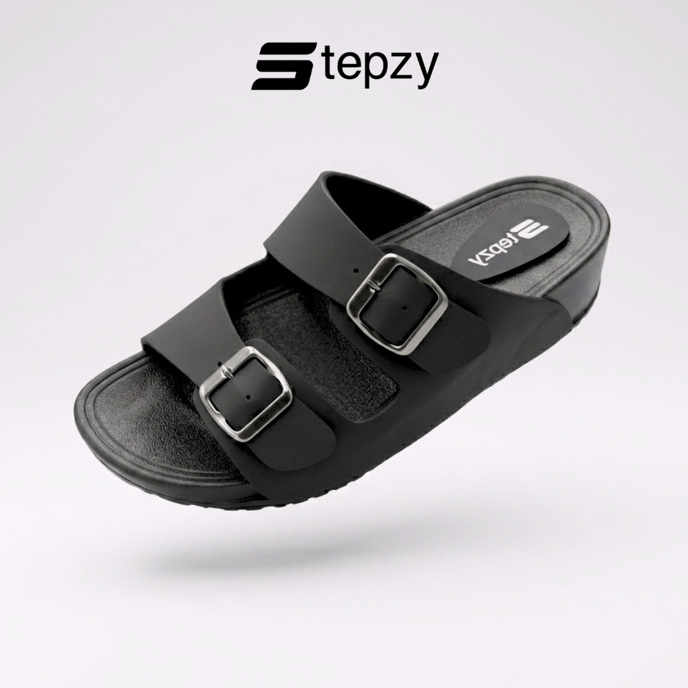 [NEW] STEPZY Men Sandal | Kasut Lelaki | 拖鞋男装 M26-809 (Camel, Black)